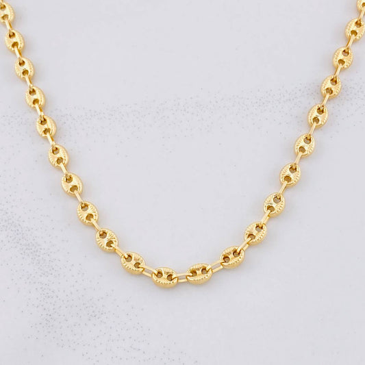 Cadena GC Diamantada 6.55g / 50cm / 3.5mm Oro Amarillo 18K