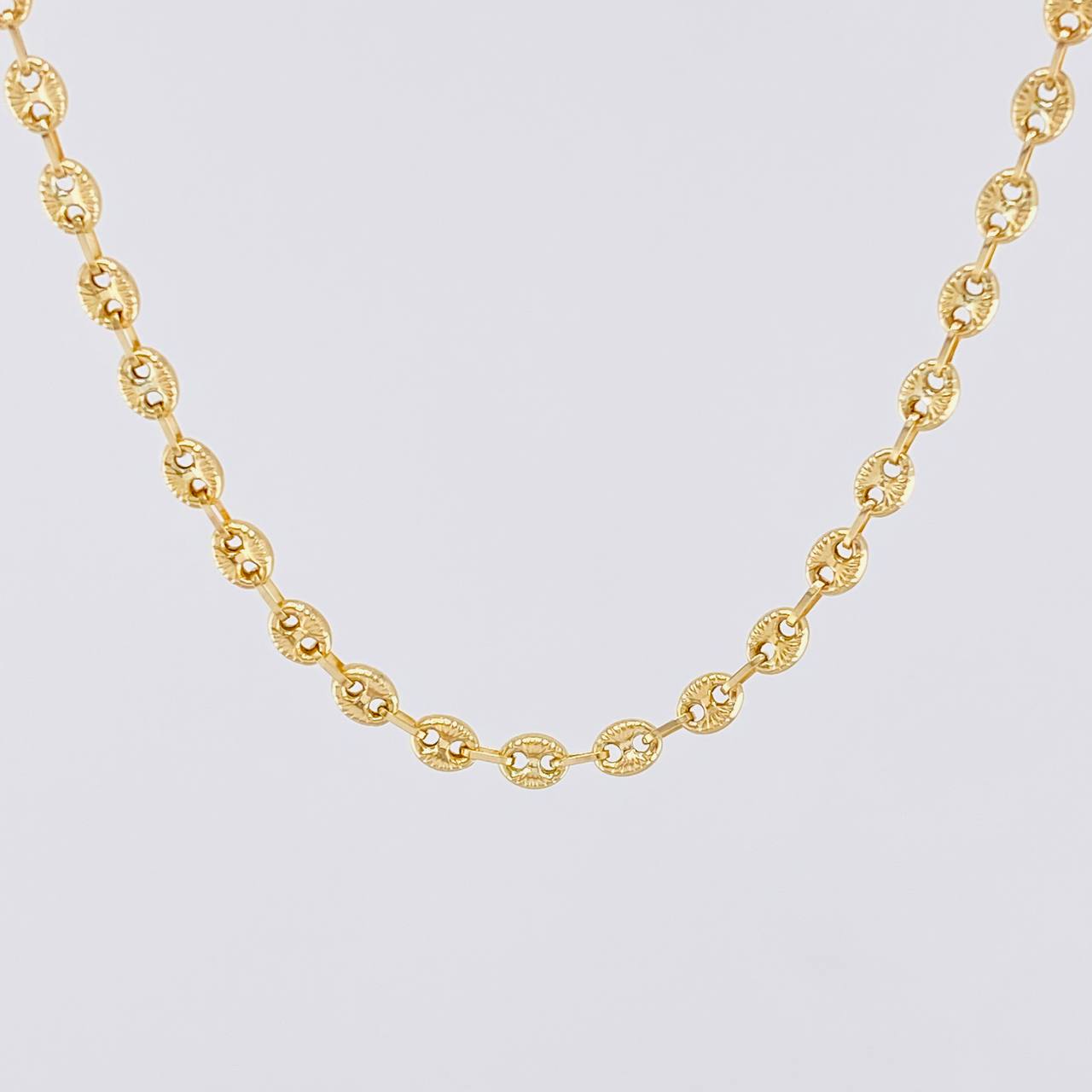 Cadena GC Diamantada 6.55g / 50cm / 3.5mm Oro Amarillo 18K