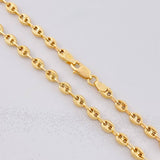 Cadena GC Diamantada 6.55g / 50cm / 3.5mm Oro Amarillo 18K