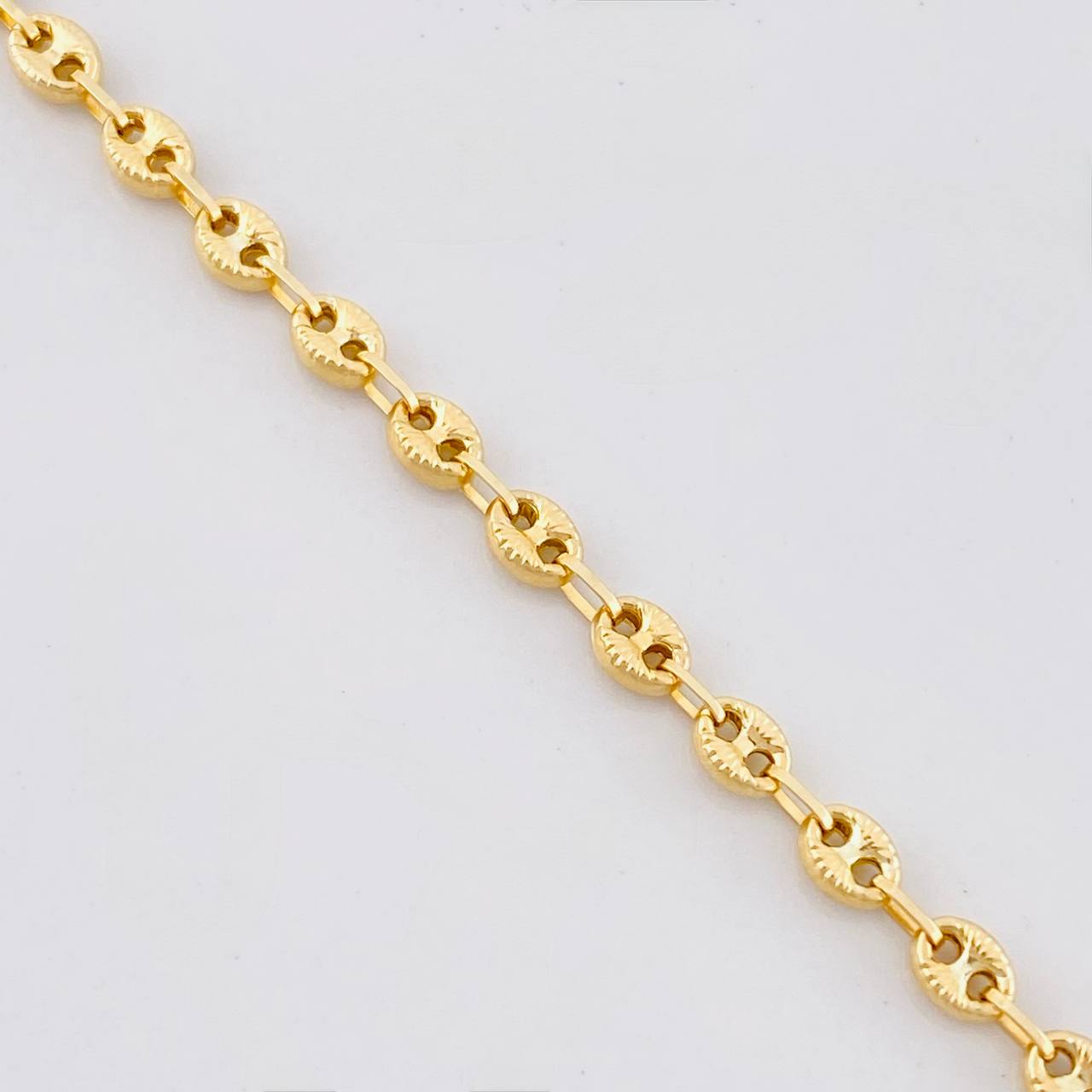 Cadena GC Diamantada 6.55g / 50cm / 3.5mm Oro Amarillo 18K