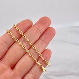 Cadena GC Diamantada 6.55g / 50cm / 3.5mm Oro Amarillo 18K