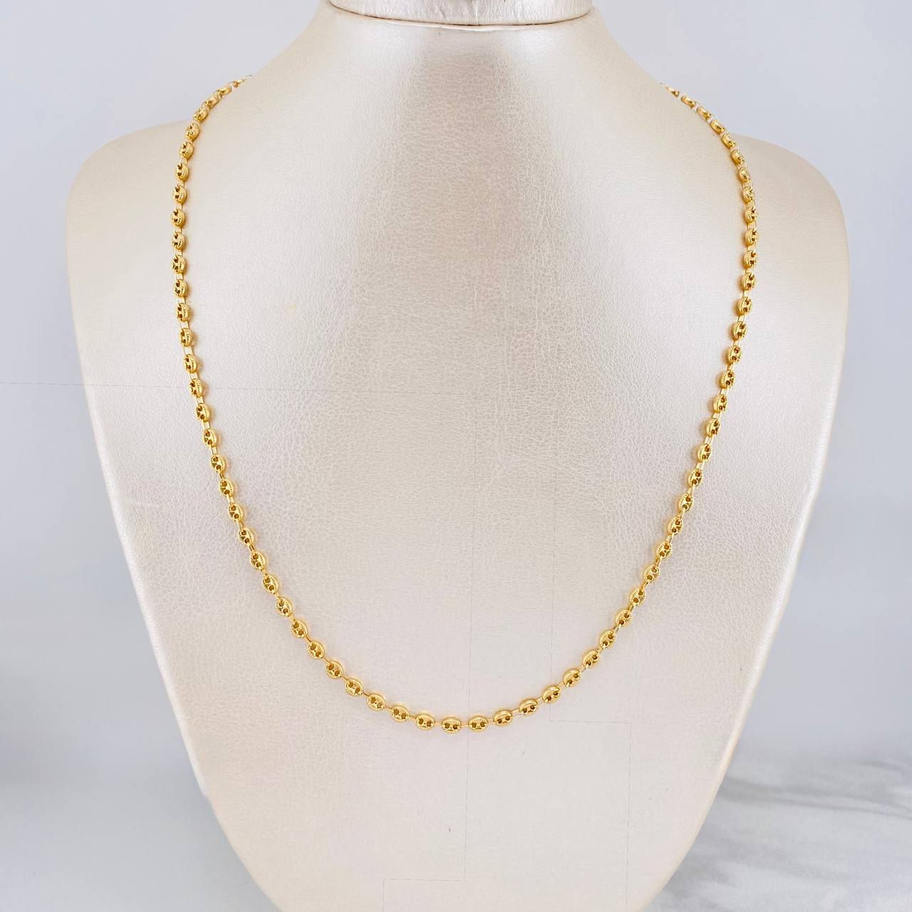 Cadena GC Diamantada 6.55g / 50cm / 3.5mm Oro Amarillo 18K