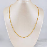 Cadena GC Diamantada 6.55g / 50cm / 3.5mm Oro Amarillo 18K