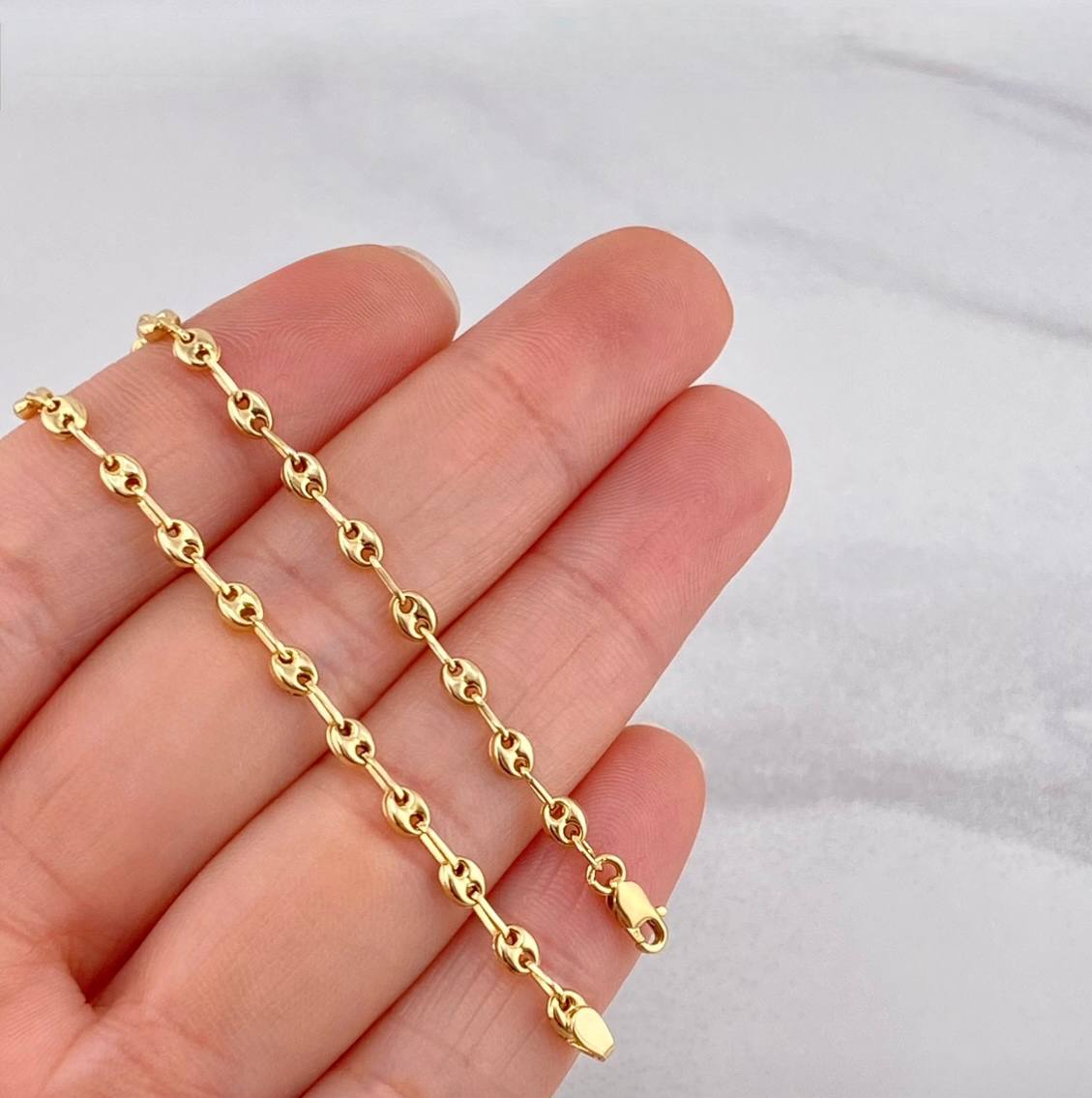 Cadena GC 4.5g / 40cm / 3.2mm Oro Amarillo 18K