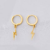 Candongas Rayo Colgante 1.45g / 2.4cm Oro Amarillo 18K