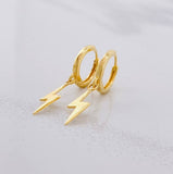 Candongas Rayo Colgante 1.45g / 2.4cm Oro Amarillo 18K