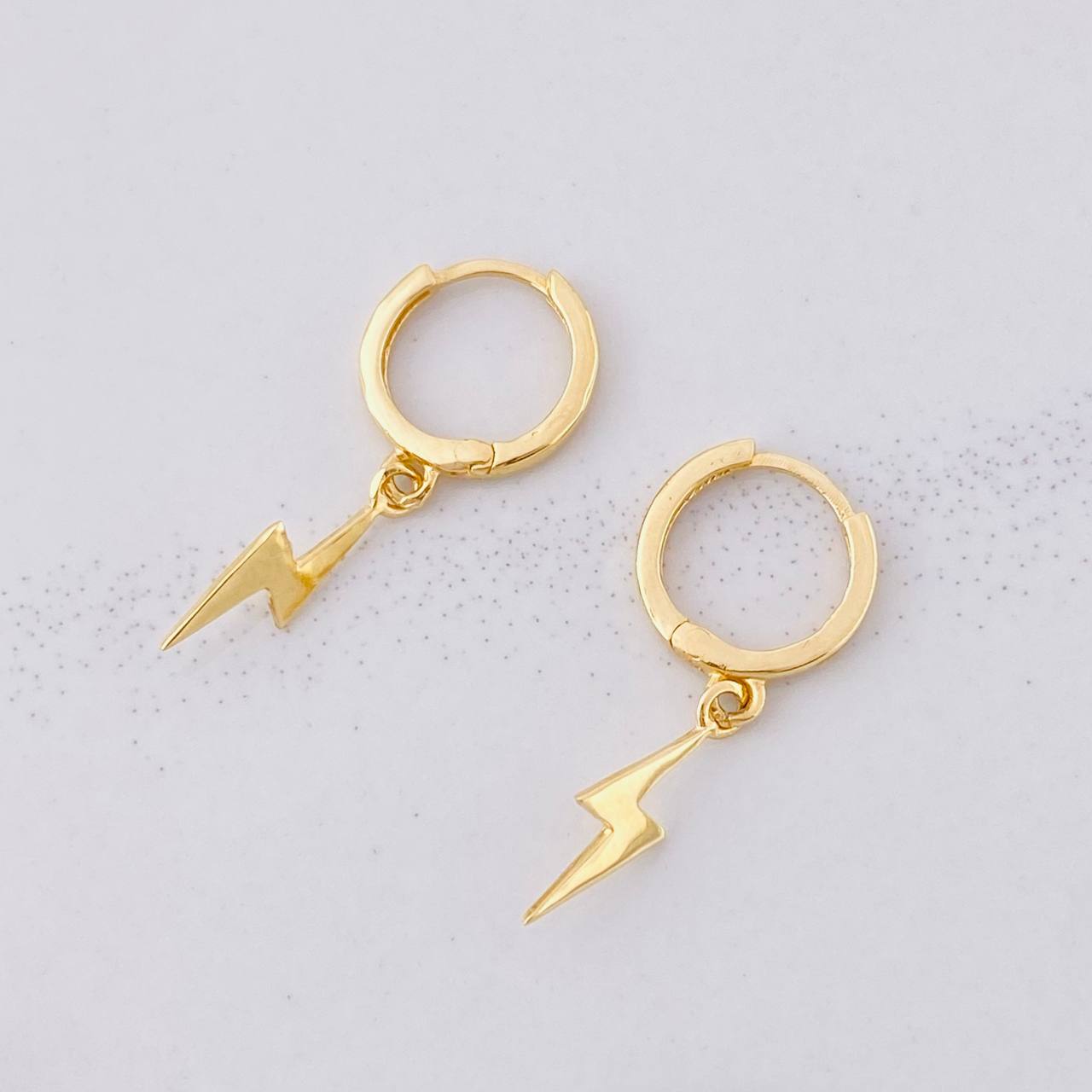 Candongas Rayo Colgante 1.45g / 2.4cm Oro Amarillo 18K