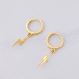 Candongas Rayo Colgante 1.5g / 2.4cm Oro Amarillo 18K