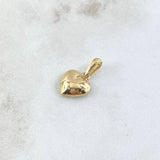 Dije Corazón Cojín 0.95gr / 1.7cm / Liso Oro Amarillo 18K ©