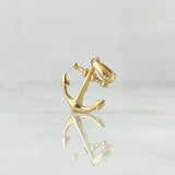 Dije Ancla 0.95gr / 2cm / Lisa Oro Amarillo 18K