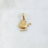 Dije Helicoptero 1gr / 1.9cm / Liso Oro Amarillo 18K *