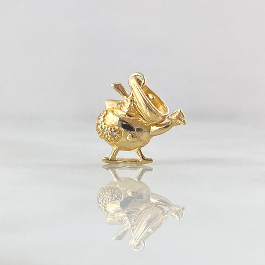 Dije Helicoptero 1gr / 1.9cm / Liso Oro Amarillo 18K *