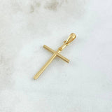 Dije Cruz INRI 1.15gr / 3.5cm / Lisa Oro Amarillo 18K ©