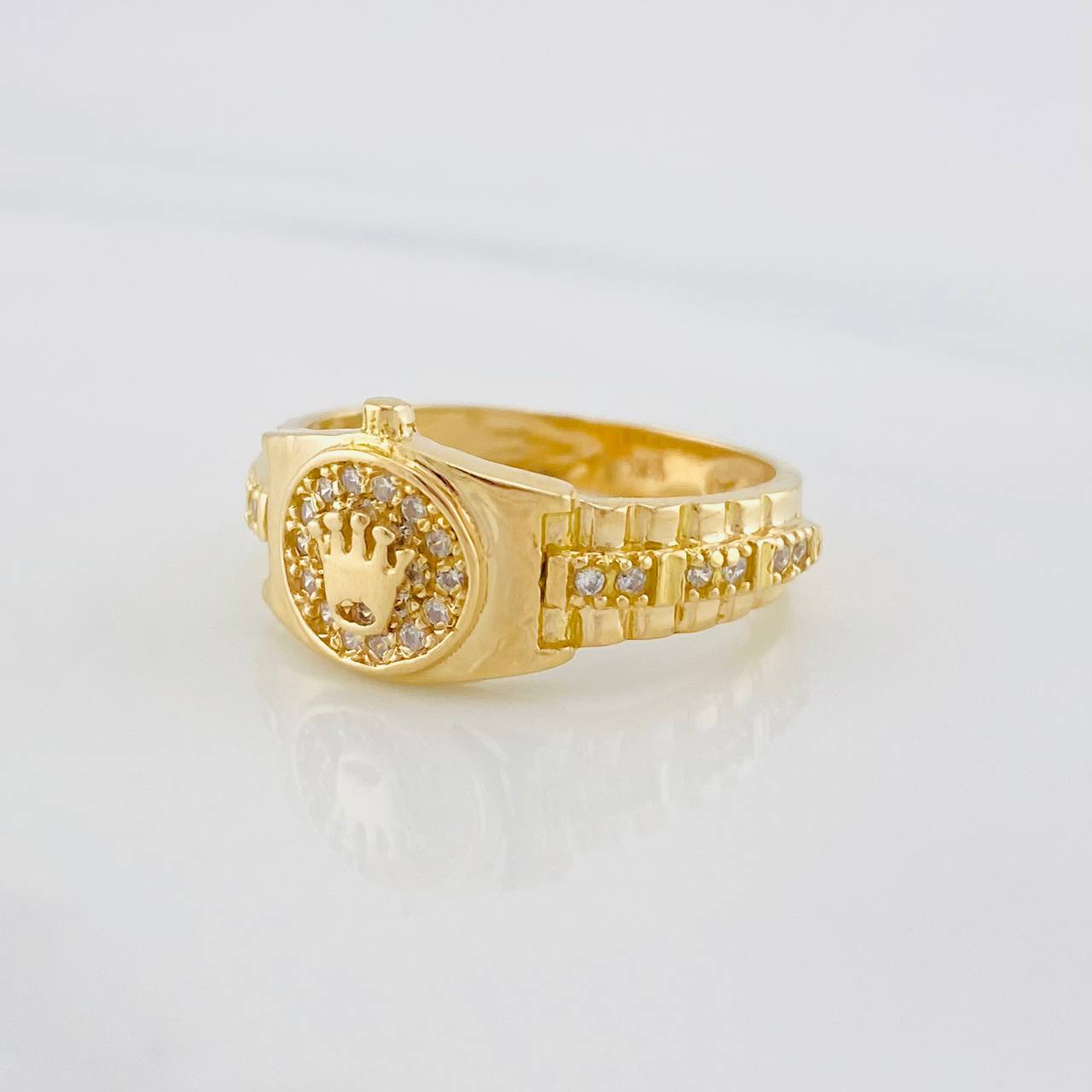 Anillo Correa Corona 3.9g / T6 1/2 Oro Amarillo 18K
