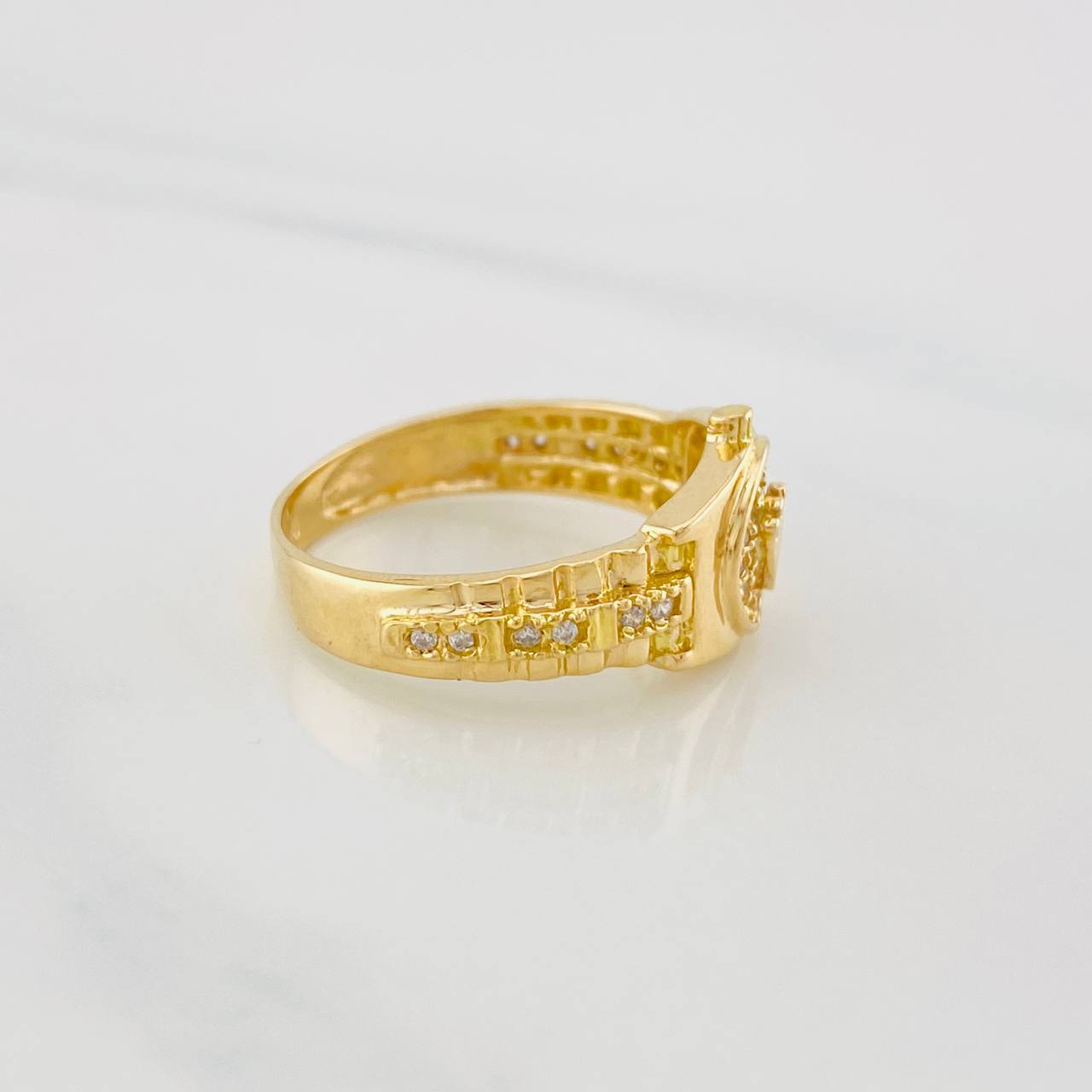 Anillo Correa Corona 3.9g / T6 1/2 Oro Amarillo 18K