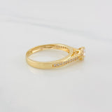 Anillo Solitario Churumbela Corazón 2.55g / T6 3/4 Oro Amarillo 18K