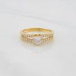 Anillo Solitario Churumbela Doble 3.45g / T7 Oro Amarillo 18K