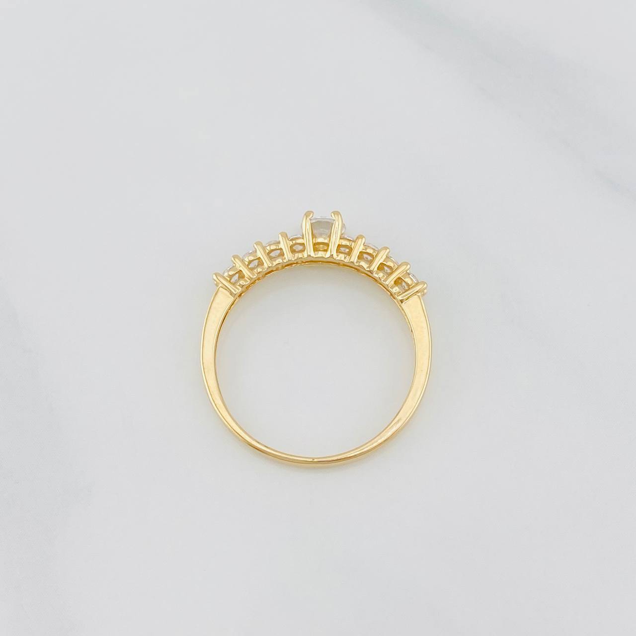 Anillo Solitario Churumbela 1.7g / T6 1/2 Oro Amarillo 18K