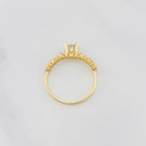 Anillo Solitario Churumbela 1.7g / T6 Oro Amarillo 18K