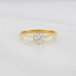 Anillo Solitario Puente 1.95g / T6 Oro Amarillo 18K