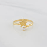 Anillo Estrella 1.5g / T6 Oro Amarillo 18K