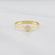 Anillo Solitario Puente 1.2g / T6 1/2 Oro Amarillo 18K