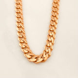 Cadena Cubana Infinito 19 g / 61 cm / 4.8 mm Oro Rosa 18K