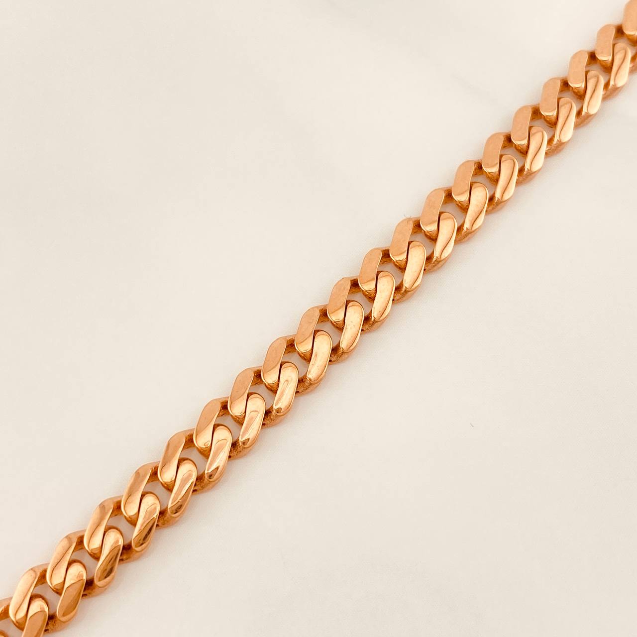 Pulso Cubano Infinito 7.1 g / 21 cm / 4.9 mm Oro Rosa 18K