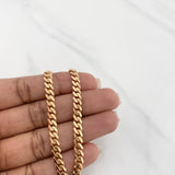 Pulso Cubano Infinito 7.1 g / 21 cm / 4.9 mm Oro Rosa 18K