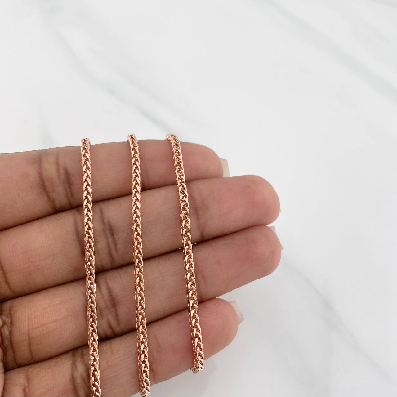 Cadena Franco 5.65 g / 60 cm / 2 mm Oro Rosa 18K