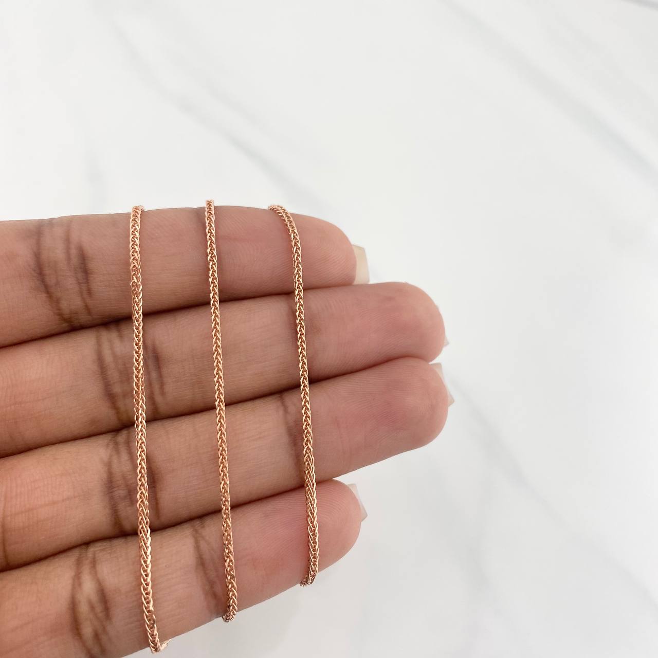 Cadena Franco 3 g / 45 cm / 1 mm Oro Rosa 18K