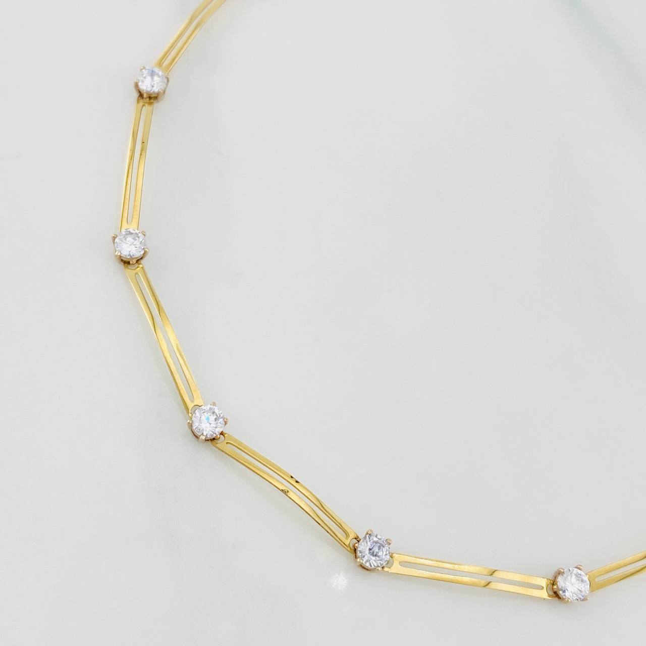 Pulso Línea doble 2.55g / 17.5cm-16.3cm / 1.8mm Oro Amarillo 18K
