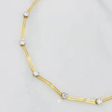 Pulso Línea doble 2.55g / 17.5cm-16.3cm / 1.8mm Oro Amarillo 18K