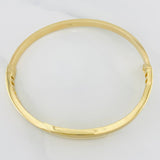 Pulso Aro Cruzado 8.8g / 17cm / 4mm Oro Amarillo 18K