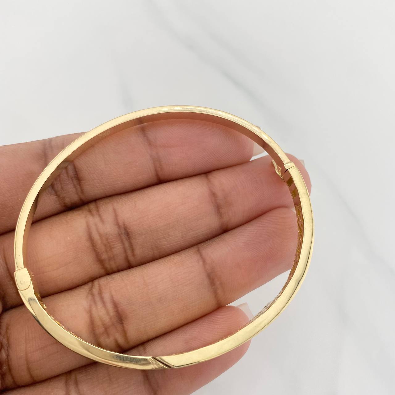 Pulso Aro Cruzado 8.8g / 17cm / 4mm Oro Amarillo 18K