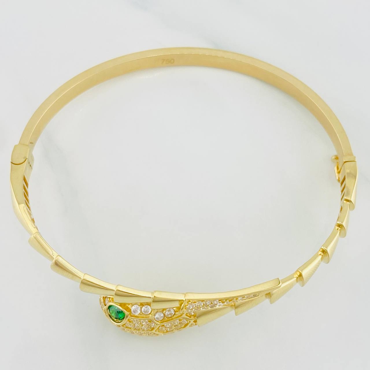 Pulso Aro Serpiente 11.15g / 18cm / 4mm Oro Amarillo 18K
