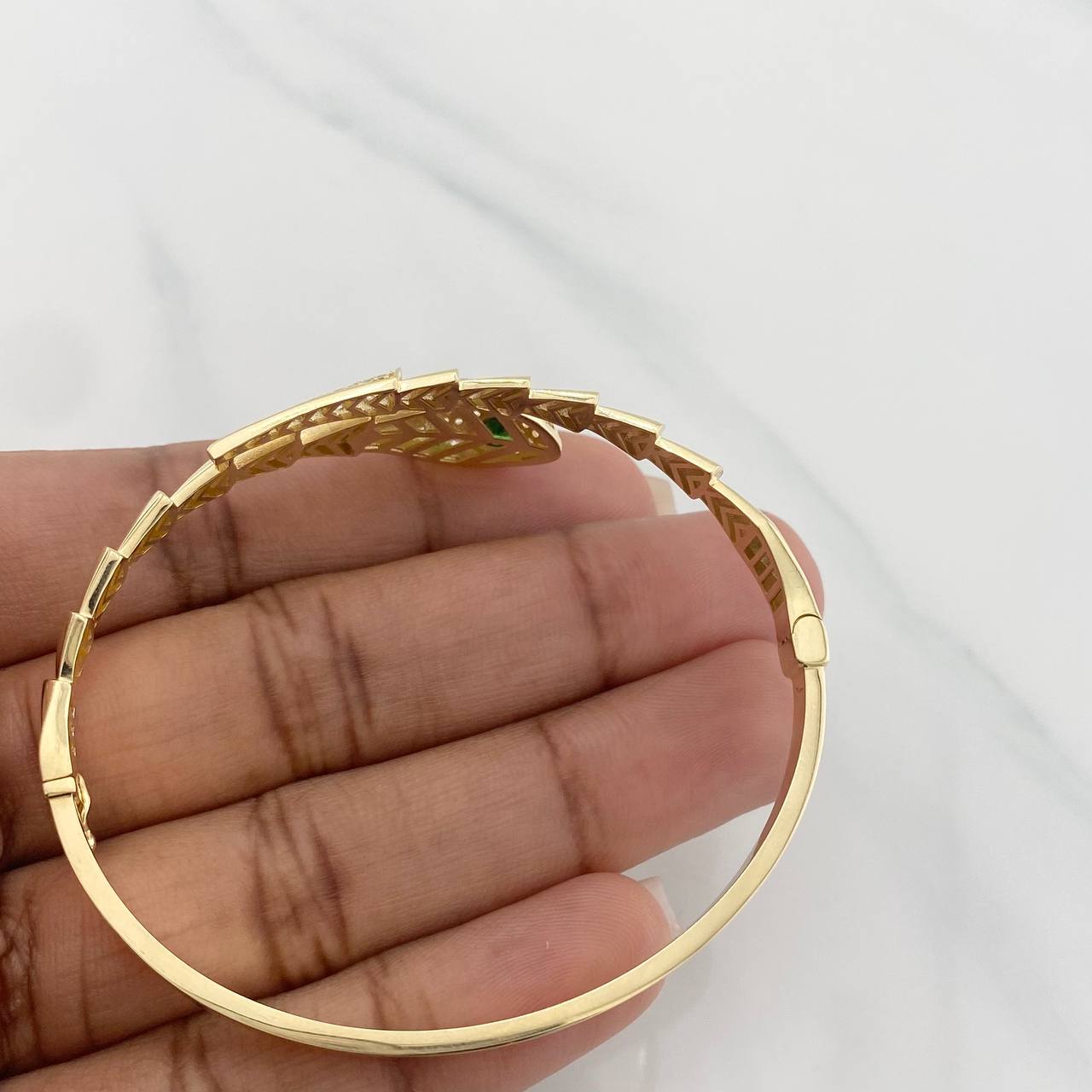 Pulso Aro Serpiente 11.15g / 18cm / 4mm Oro Amarillo 18K