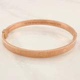 Pulso Aro Tornillo 8.65g / 19.5cm / 6mm Oro Rosa 18K