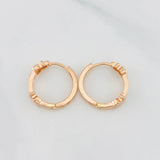 Candongas Ts 3.9g / 1.5cm Oro Rosa 18K