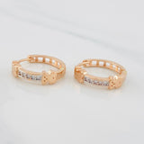 Candongas Ts 3.9g / 1.5cm Oro Rosa 18K