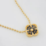 Cadena Trebol Militar 7.35g / 42cm / 1.65mm Oro Amarillo 18K