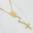 Rosario Guadalupe Cruz 10.6g / 60cm / 4mm-5mm Tres Oros 18K