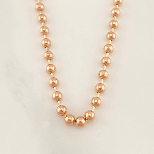 Cadena Militar 21.95g / 77cm / 2.89mm Oro Rosa 18K
