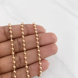 Cadena Militar 21.95g / 77cm / 2.89mm Oro Rosa 18K