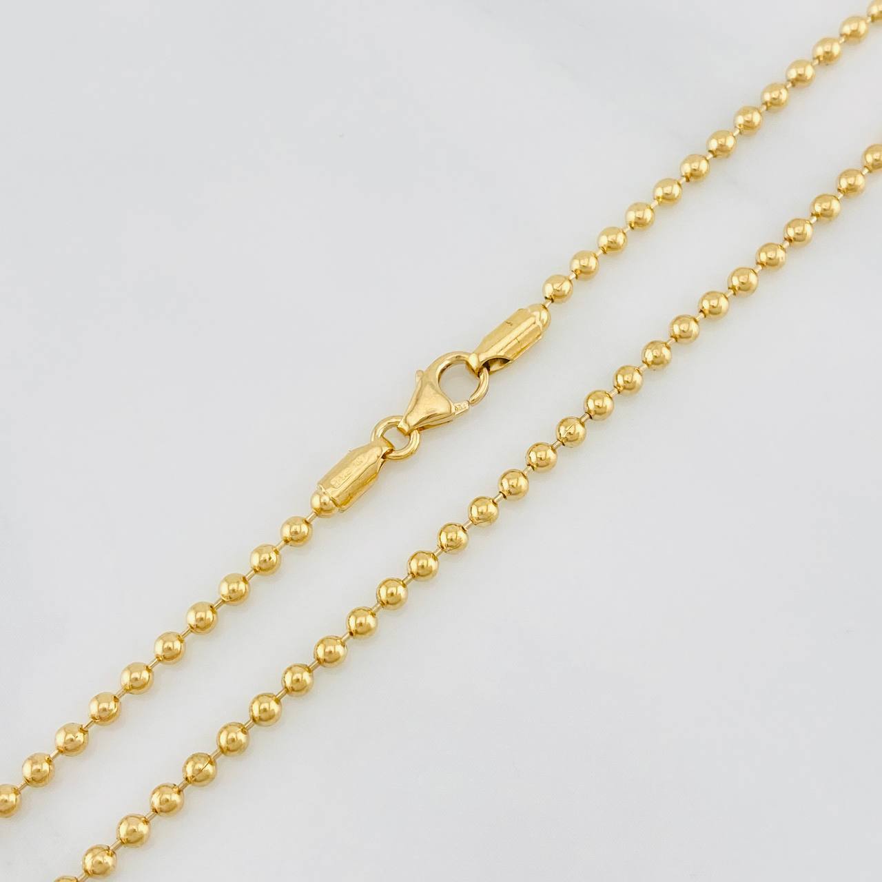 Cadena Militar 7.45g / 45.3cm / 1.88mm Oro Amarillo 18K