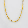 Cadena Franco 2.6g / 60cm / 1.29mm Dos Oros Amarillo Blanco 18K