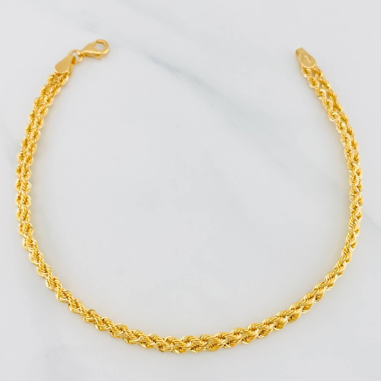 Pulso Lazo Corazon 2.75g / 19.3cm / 4.14mm Oro Amarillo 18K