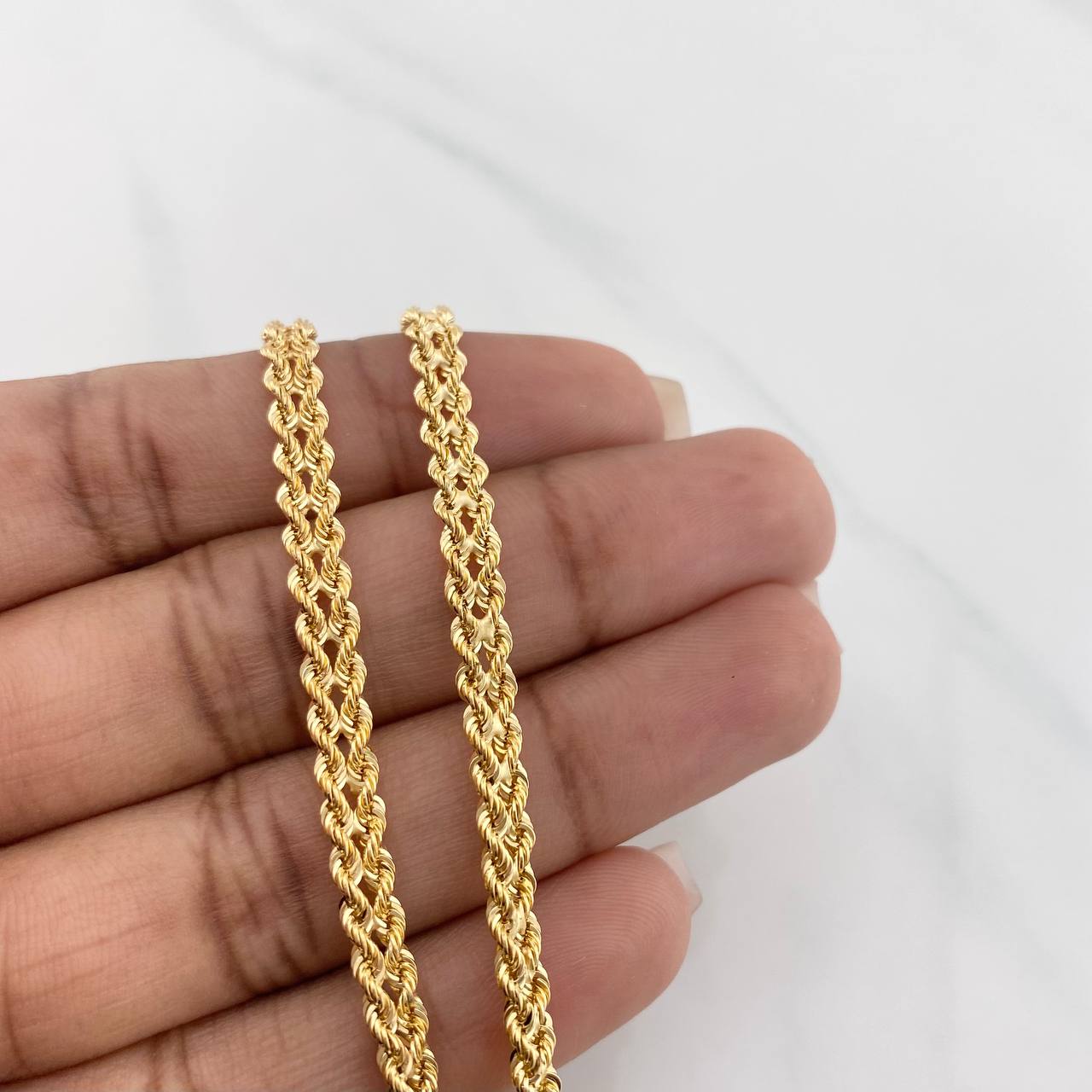Pulso Lazo Corazon 2.75g / 19.3cm / 4.14mm Oro Amarillo 18K