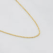 Cadena Militar 2.45g / 50cm / 0.9mm Oro Amarillo 18K
