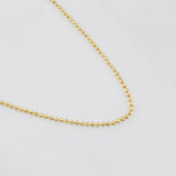 Cadena Militar 2.45g / 50cm / 0.9mm Oro Amarillo 18K